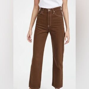 Reformation Cowboy Jeans in brown